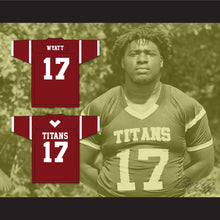 Load image into Gallery viewer, Devonte Wyatt 17 Towers High School Titans Maroon Football Jersey 2