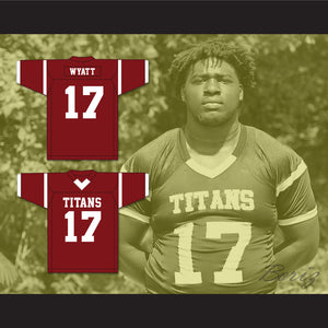 Devonte Wyatt 17 Towers High School Titans Maroon Football Jersey 2