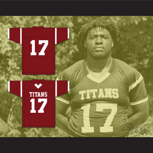 Devonte Wyatt 17 Towers High School Titans Maroon Football Jersey 1