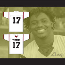 Load image into Gallery viewer, Devonte Wyatt 17 Towers High School Titans White Football Jersey 1