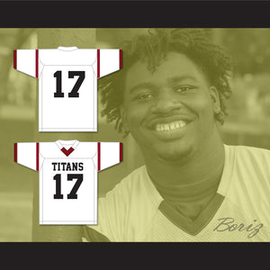 Devonte Wyatt 17 Towers High School Titans White Football Jersey 1