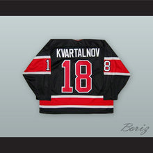 Load image into Gallery viewer, Dimitri Kvartalnov 18 San Diego Gulls Black Hockey Jersey