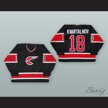 Load image into Gallery viewer, Dimitri Kvartalnov 18 San Diego Gulls Black Hockey Jersey