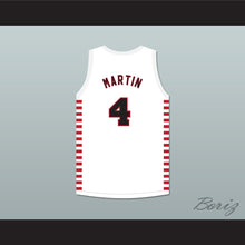 Load image into Gallery viewer, Dino Martin 4 Providence Steamrollers White Basketball Jersey with Patch 1