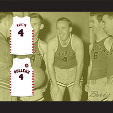 Load image into Gallery viewer, Dino Martin 4 Providence Steamrollers White Basketball Jersey with Patch 1