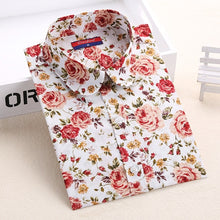 Load image into Gallery viewer, Dioufond Women Summer Blouses Vintage Floral Blouse Long Sleeve Shirt Women Camisas Femininas Female Tops Fashion Cotton Shirt