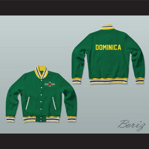 Dominica Varsity Letterman Jacket-Style Sweatshirt