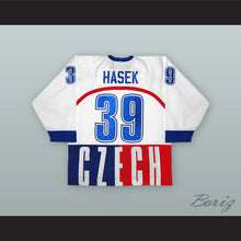 Load image into Gallery viewer, Dominik Hasek 39 Czech Republic White Hockey Jersey