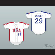 Load image into Gallery viewer, Don August 29 1984 USA Team White Button Down Baseball Jersey