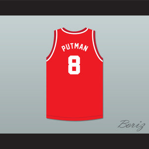 Don Putman 8 St. Louis Bombers Red Basketball Jersey