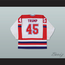 Load image into Gallery viewer, Donald Trump 45 Team USA White Hockey Jersey