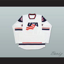 Load image into Gallery viewer, Donald Trump 45 USA White Hockey Jersey