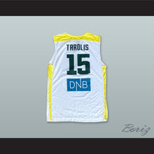 Load image into Gallery viewer, Donatas Tarolis 15 Lietuva Lithuania White Basketball Jersey