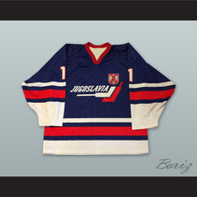 Load image into Gallery viewer, Dordevic 11 Jugoslavia Navy Blue Hockey Jersey