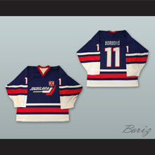 Load image into Gallery viewer, Dordevic 11 Jugoslavia Navy Blue Hockey Jersey