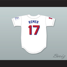 Load image into Gallery viewer, Doug Remer 17 Milwaukee Beers BASEketball White Baseball Jersey