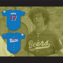 Load image into Gallery viewer, Doug Remer 17 Milwaukee Beers Deluxe BASEketball Blue Baseball Jersey