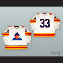 Load image into Gallery viewer, Doug Favell 33 Colorado Rockies White Hockey Jersey