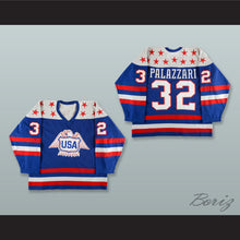 Load image into Gallery viewer, Doug Palazzari 32 Team USA Canada Cup Blue Hockey Jersey