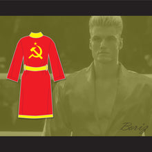 Load image into Gallery viewer, Ivan Drago Russian Red Satin Full Boxing Robe