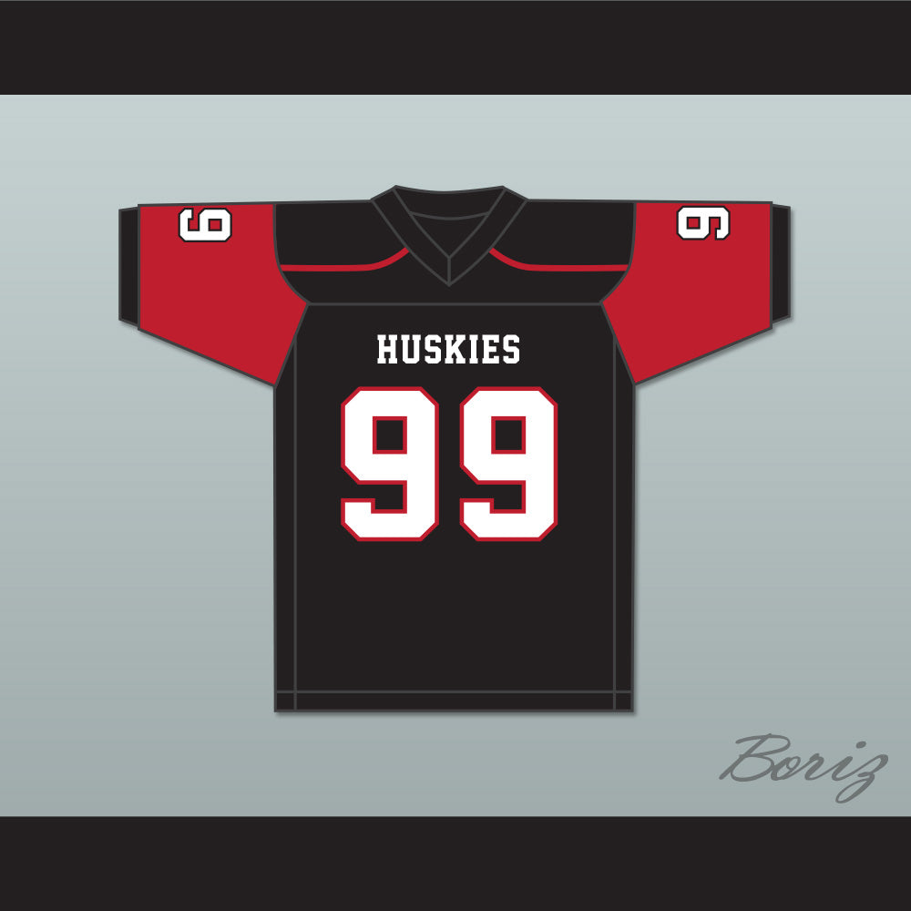 Drake Jackson 99 Centennial High School Huskies Black Football Jersey 2