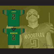 Load image into Gallery viewer, Drake London 2 Moorpark High School Musketeers Green Football Jersey 2