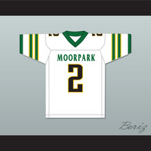 Load image into Gallery viewer, Drake London 2 Moorpark High School Musketeers White Football Jersey 1