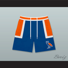 Load image into Gallery viewer, Drake OVO Blue Orange and White Basketball Shorts