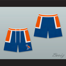 Load image into Gallery viewer, Drake OVO Blue Orange and White Basketball Shorts