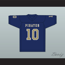 Load image into Gallery viewer, Drake Smith 10 Independence Community College Pirates Dark Blue Football Jersey