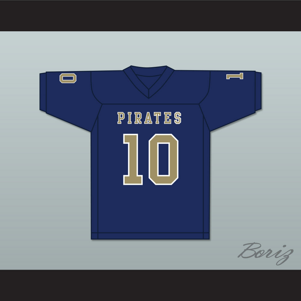 Drake Smith 10 Independence Community College Pirates Dark Blue Football Jersey