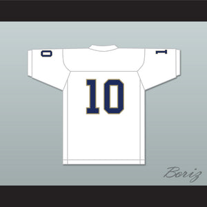 Drake Smith 10 Independence Community College Pirates White Football Jersey