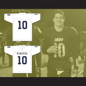 Drake Smith 10 Independence Community College Pirates White Football Jersey