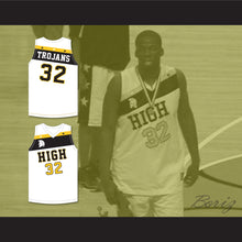 Load image into Gallery viewer, Draymond Green 32 Saginaw High School Trojans White Basketball Jersey 1