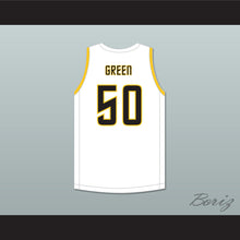 Load image into Gallery viewer, Draymond Green 50 Saginaw High School Trojans White Basketball Jersey 2