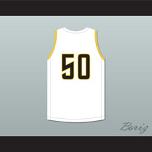 Load image into Gallery viewer, Draymond Green 50 Saginaw High School Trojans White Basketball Jersey 1
