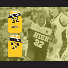 Load image into Gallery viewer, Draymond Green 32 Saginaw High School Trojans Yellow Gold Basketball Jersey 2