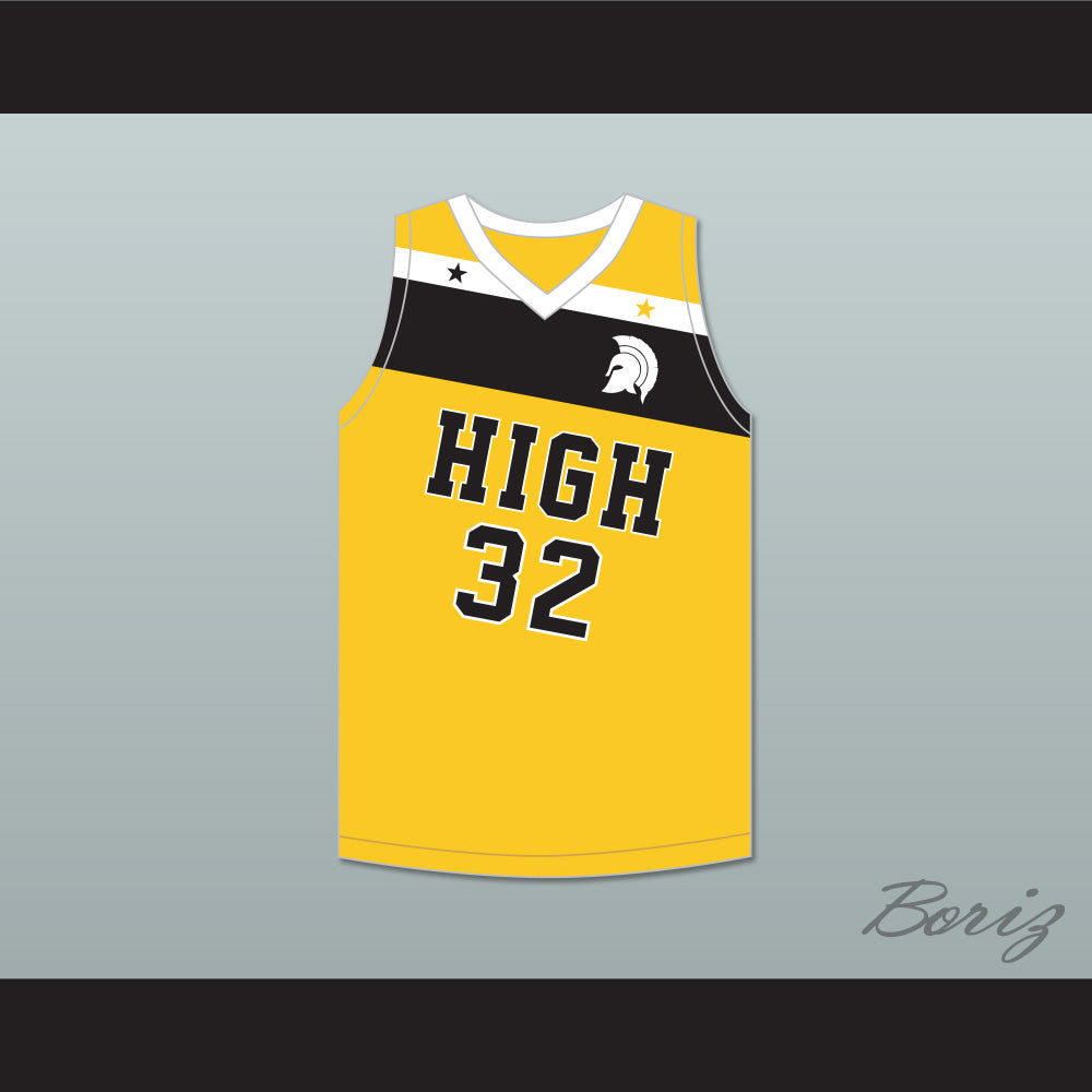 Draymond Green 32 Saginaw High School Trojans Yellow Gold Basketball Jersey 1