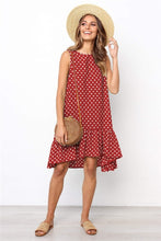Load image into Gallery viewer, Dress summer dresses 2020 wave point casual loose sleeveless button Europes and American hot sell women dress vestidos ONY101112