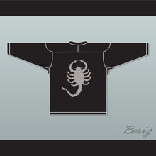 Load image into Gallery viewer, Ryan Gosling Driver Drive Inspired Scorpion Black Hockey Jersey