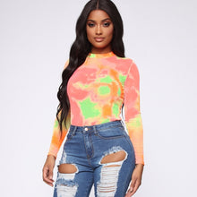 Load image into Gallery viewer, Dulzura 2019 autumn winter women bodysuit tie dye long sleeve streetwear festival clothes body office one piece rompers bodycon