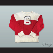 Load image into Gallery viewer, Dunc Grant 6 Moose Jaw Millers Red Hockey Jersey