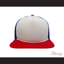 Load image into Gallery viewer, Dustin Henderson Stranger Things Red/White/Blue Trucker Mesh Baseball Hat