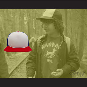 Dustin Henderson Stranger Things Red/White/Blue Trucker Mesh Baseball Hat