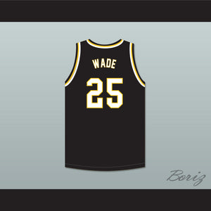 Dwyane Wade 25 Harold L. Richards High School Bulldogs Black Basketball Jersey 2