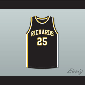 Dwyane Wade 25 Harold L. Richards High School Bulldogs Black Basketball Jersey 4