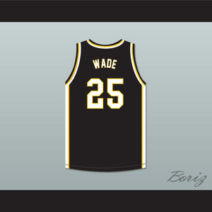 Dwyane Wade 25 Harold L. Richards High School Bulldogs Black Basketball Jersey 4