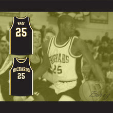 Load image into Gallery viewer, Dwyane Wade 25 Harold L. Richards High School Bulldogs Black Basketball Jersey 4