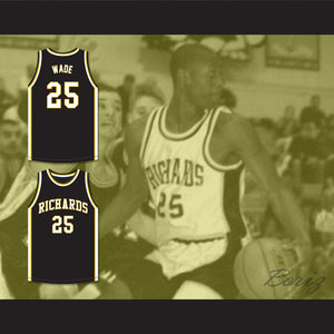 Dwyane Wade 25 Harold L. Richards High School Bulldogs Black Basketball Jersey 4