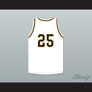 Dwyane Wade 25 Harold L. Richards High School Bulldogs White Basketball Jersey 1
